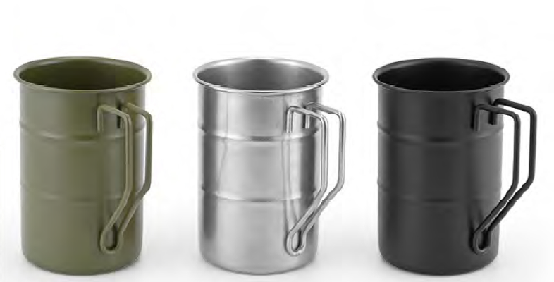Stainless steel camping cup