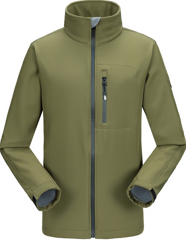 Soft shell windbreaker with velvet